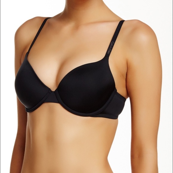Calvin Klein Black Light Padded T-Shirt Bra 36D - Picture 1 of 8